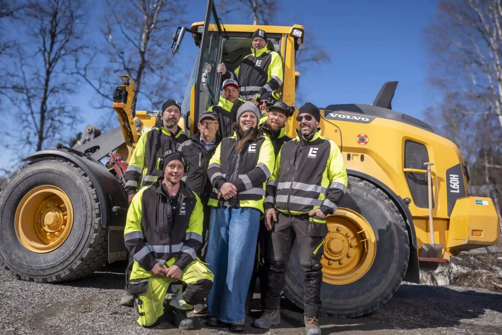 Maskinister och chaufförer anställda hos Linkentreprenad