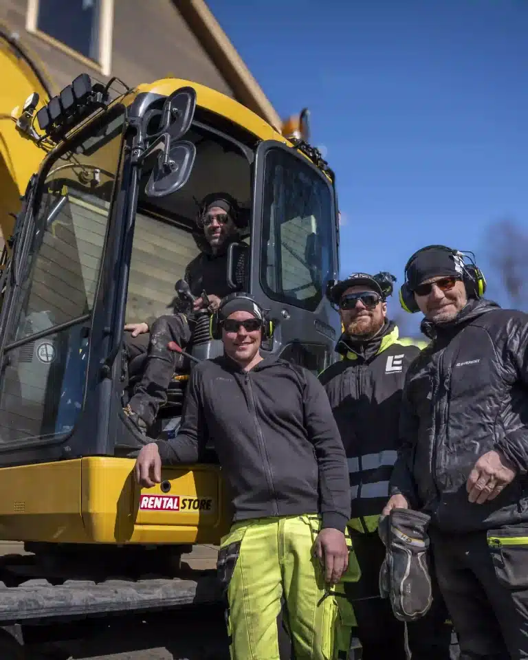 Maskinister och anläggare hos Linkentreprenad i Åre