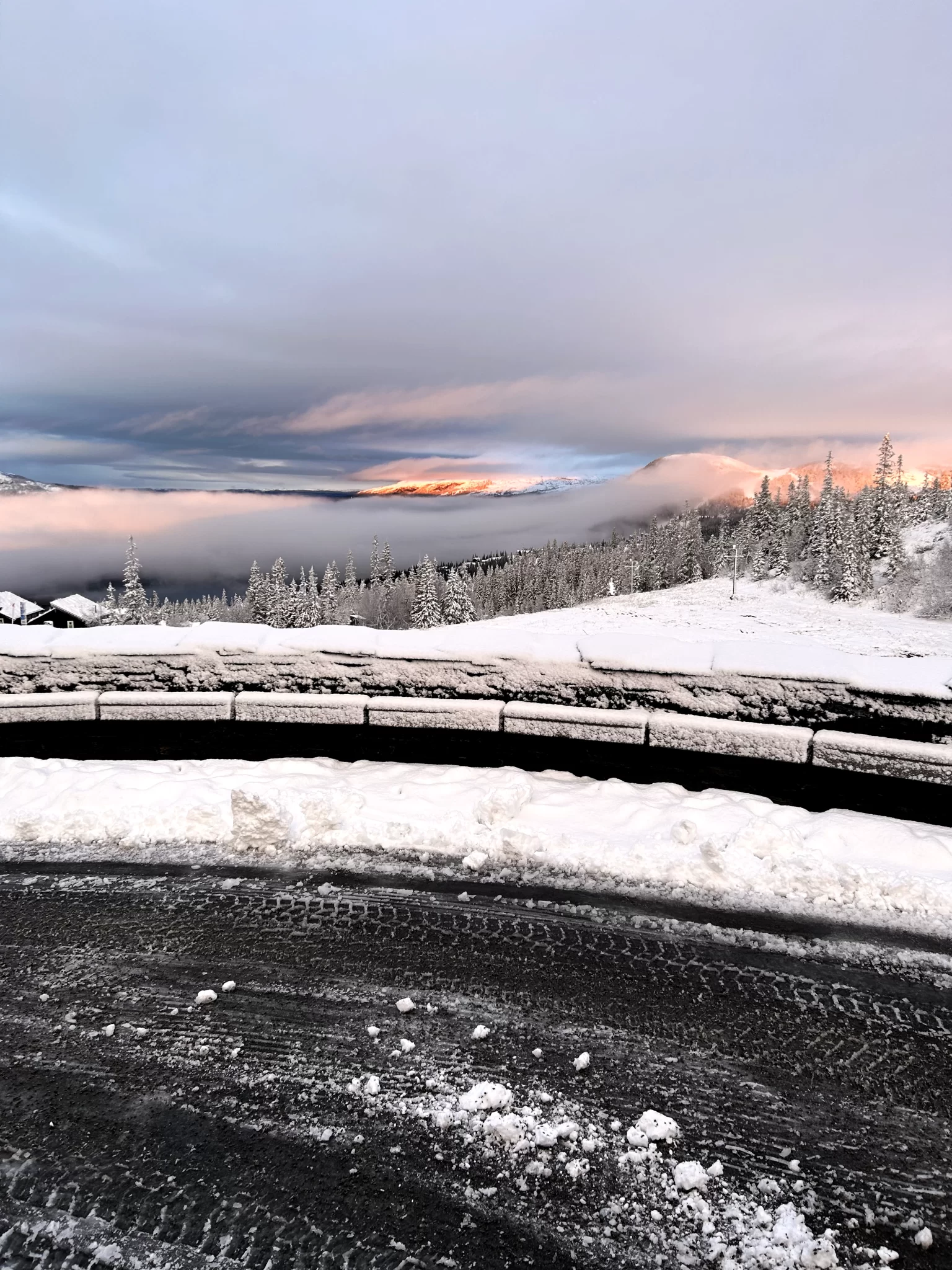 Snöröjningsvy från Copperhill