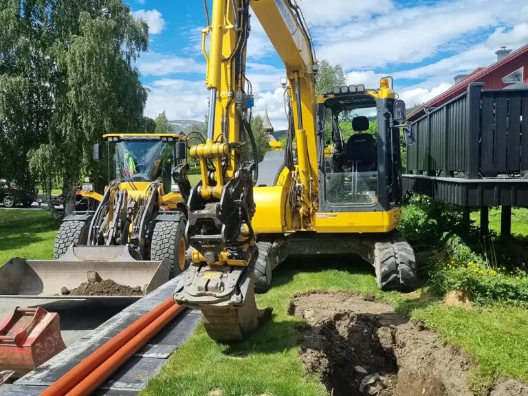 Avlopp och vatten för källargrund